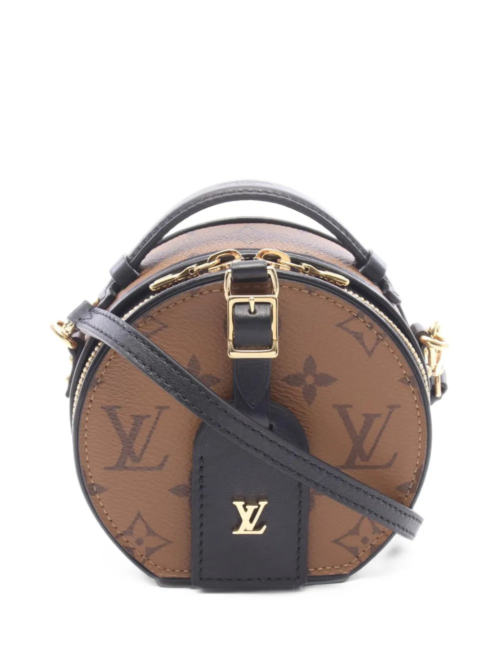 Louis Vuitton Pre-Owned 2012 mini Boîte Chapeau Monogram Reverse shoulder bag - Braun