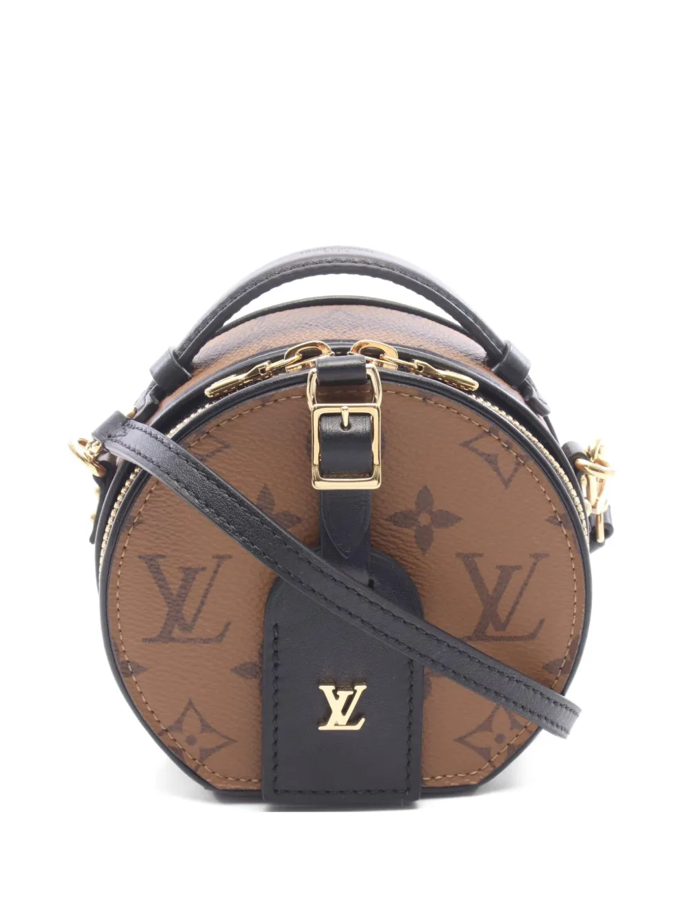 Louis Vuitton Pre-Owned 2012 mini Boîte Chapeau Monogram Reverse shoulder bag Bruin