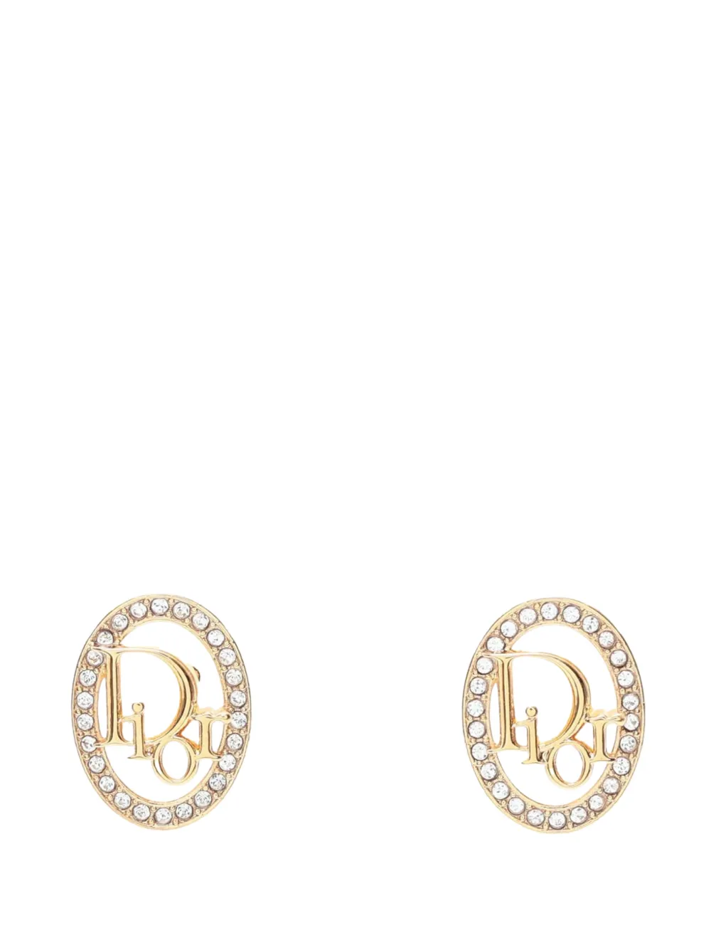 Christian Dior Pre-Owned 2020s Dior Oblique earrings - Oro