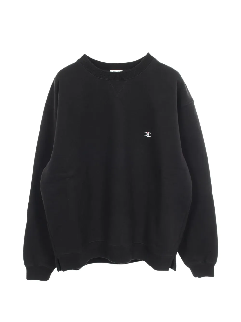 Celine Pre-Owned 2020s Triomphe embroidery sweatshirt - Schwarz