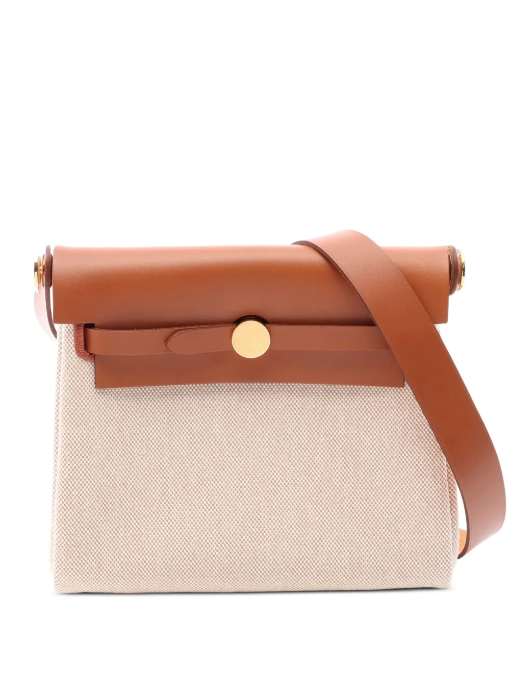 Hermès Pre-Owned 2025 mini Herbag Zip shoulder bag - Nude