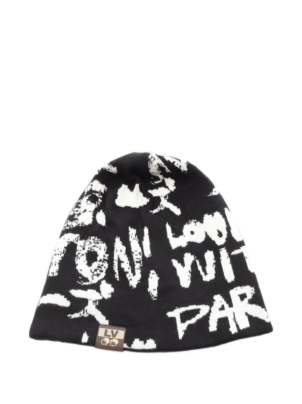 Louis Vuitton Pre-Owned x Nigo LV Fit Scribble reversible beanie hat - Nero