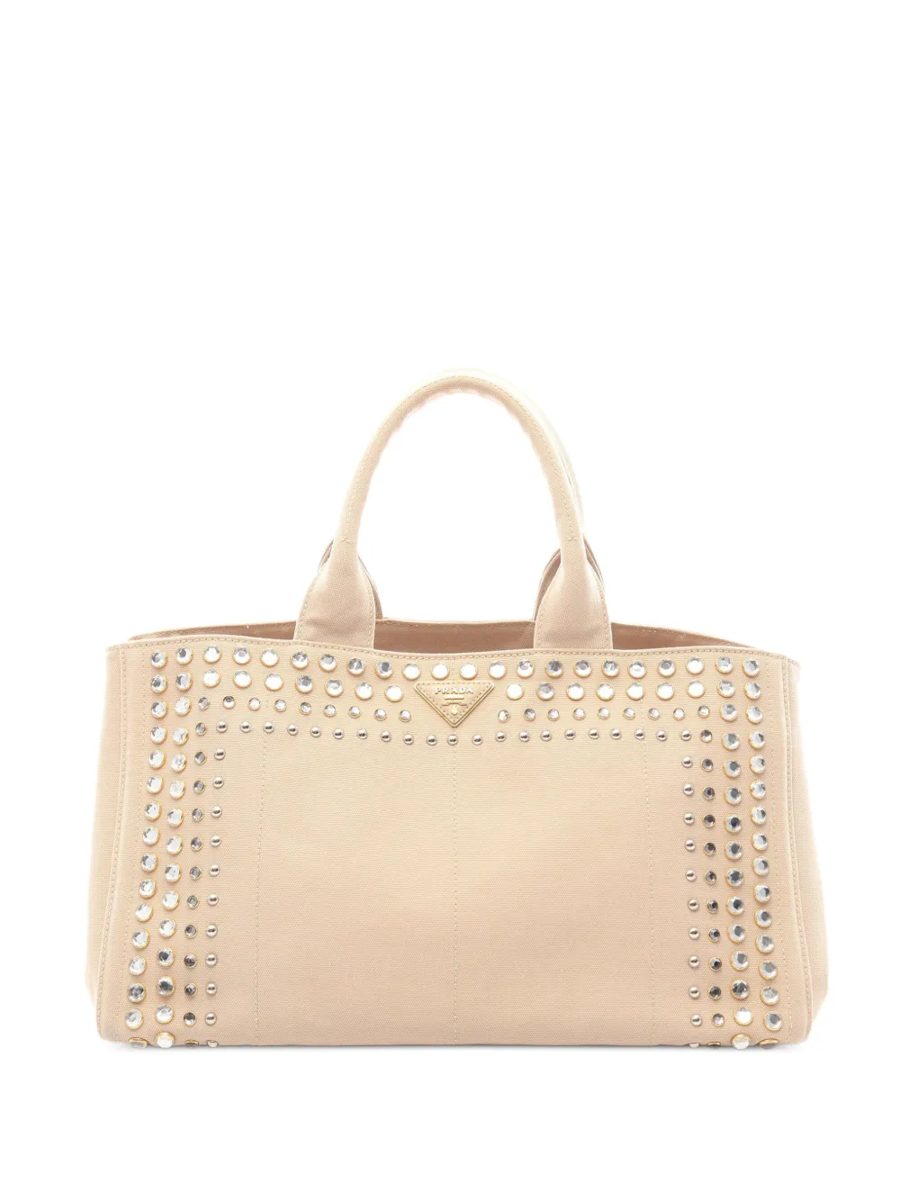 Prada Pre-Owned 2010s Canapa Bijou tote bag - Toni neutri