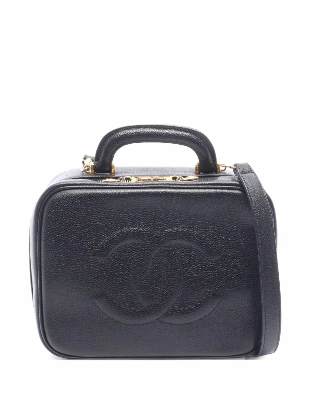 CHANEL Pre-Owned 1997-1999 Timeless CC-logo Vanity bag - Black