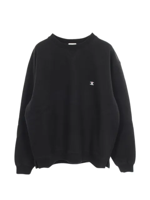 Celine Pre-Owned 2020s Triomphe embroidery sweatshirt