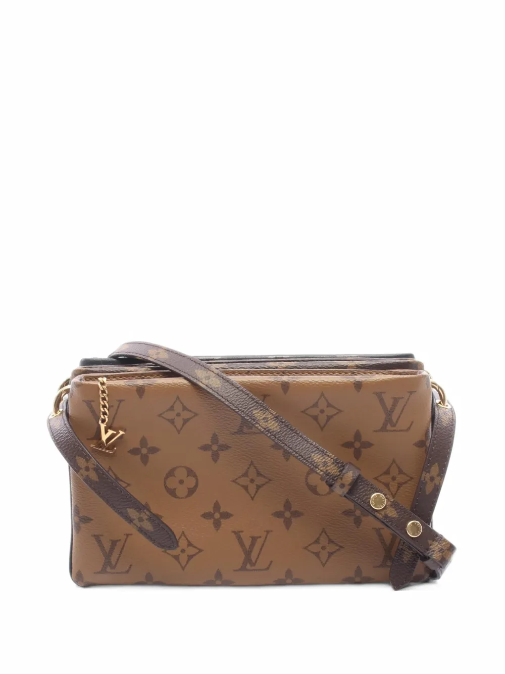 Louis Vuitton Pre-Owned 2020 Reverse Trio Monogram shoulder bag - Braun