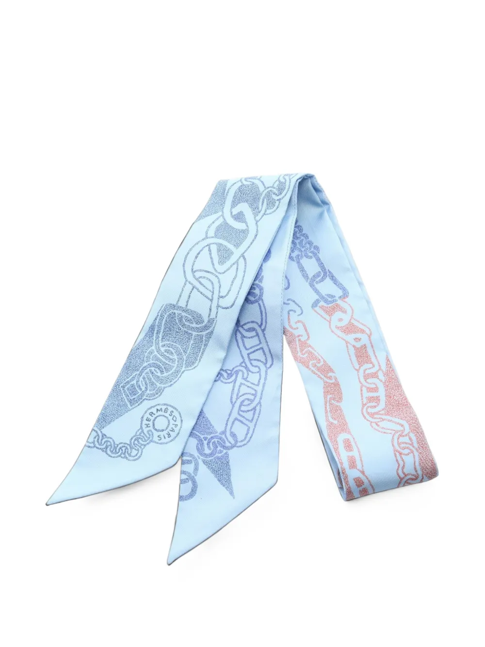 Hermès Pre-Owned Bouclé et Maillon scarf - Blau