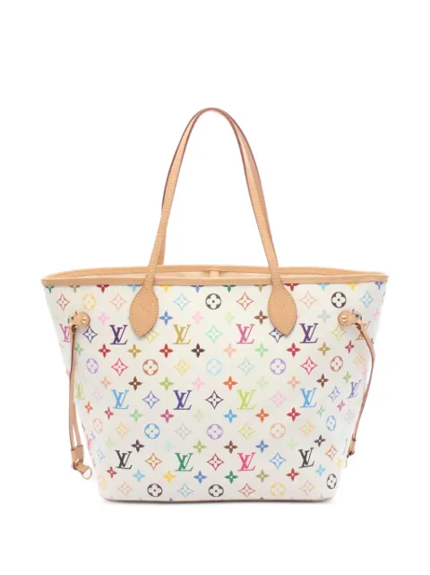 Louis Vuitton Pre-Owned tote Neverfull MM Monogram Multicolor 2010 en colaboración con Takashi Murakami
