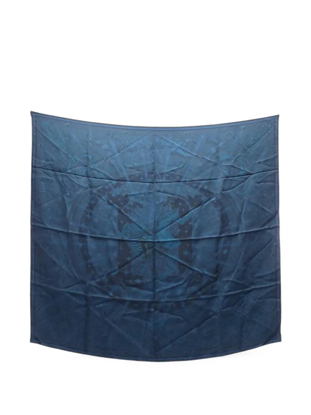 Hermès Pre-Owned 2020s C'est La Fête scarf - Blau