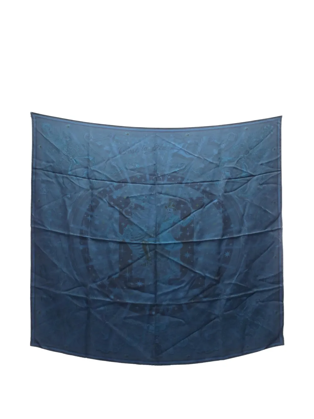 Hermès Pre-Owned 2020s C'est La Fête scarf - Blau