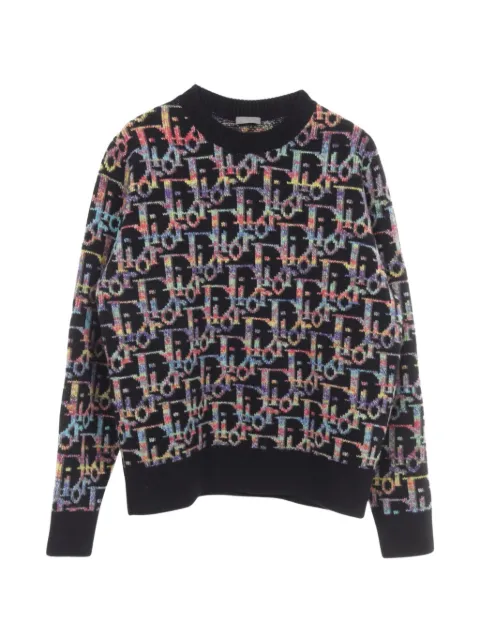 Christian Dior Pre-Owned sweater med Oblique-motiv fra 2010'erne