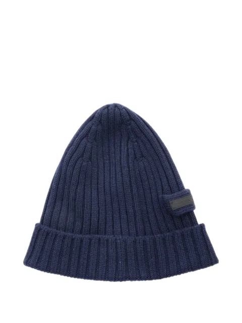 Prada Pre-Owned 2010s logo-patch beanie hat