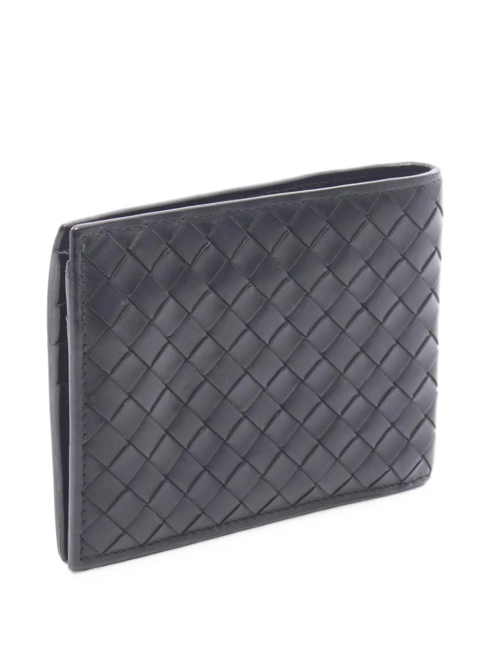 Bottega Veneta Pre-Owned 2000s Intrecciato bi-fold wallet - Schwarz