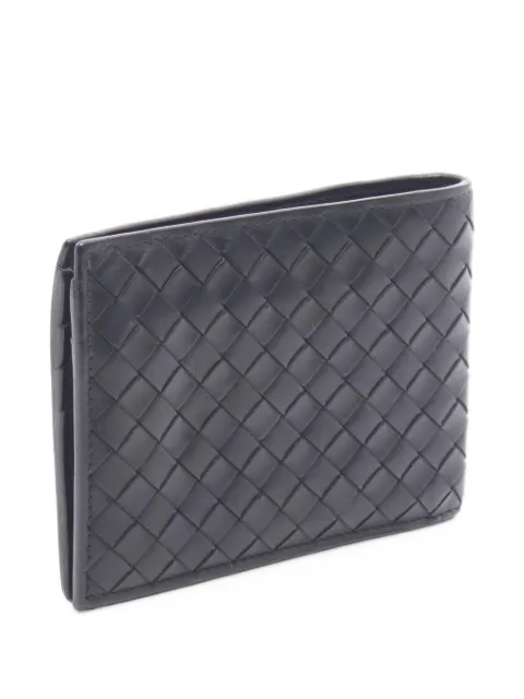 Bottega Veneta Pre-Owned cartera plegable de tejido Intrecciato 2000
