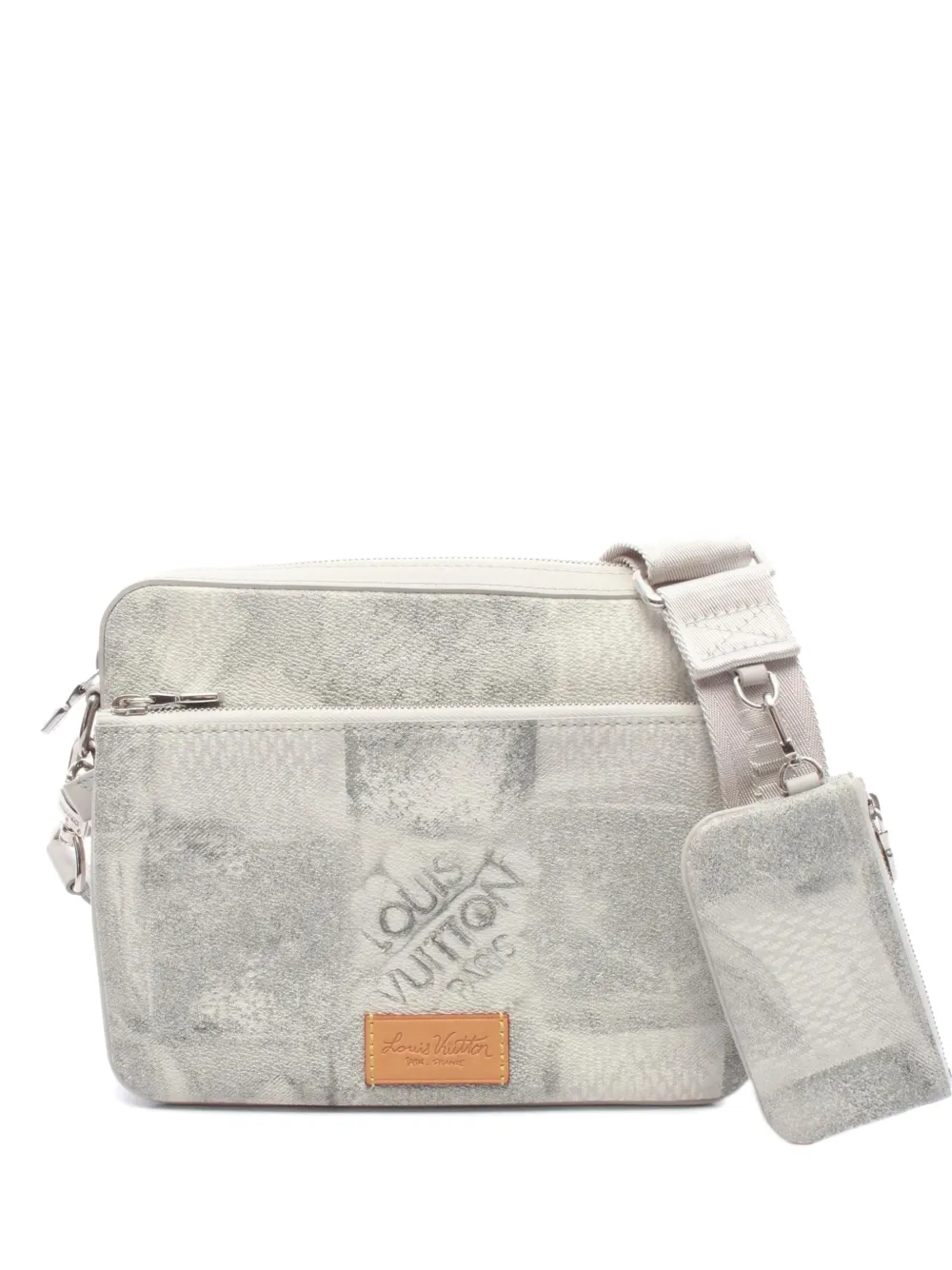 Louis Vuitton Pre-Owned Damier Salt Trio messenger bag - Grau