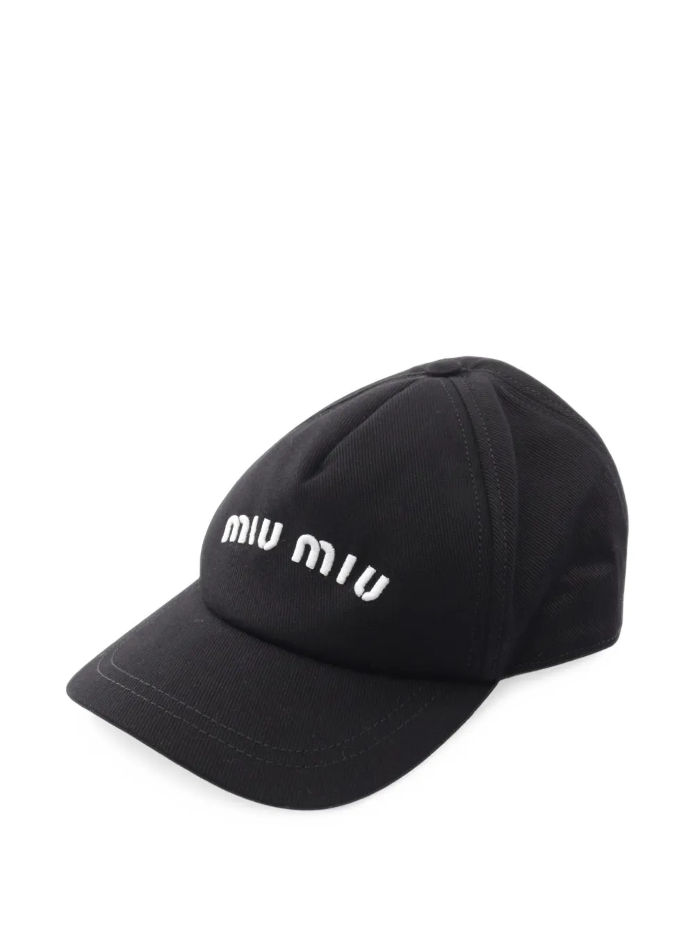 Miu Miu Pre-Owned 2010s logo-embroidered baseball cap – Black