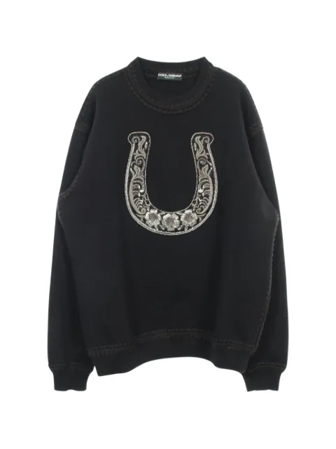 Dolce & Gabbana Pre-Owned 2010s horseshoe-motif sweatshirt