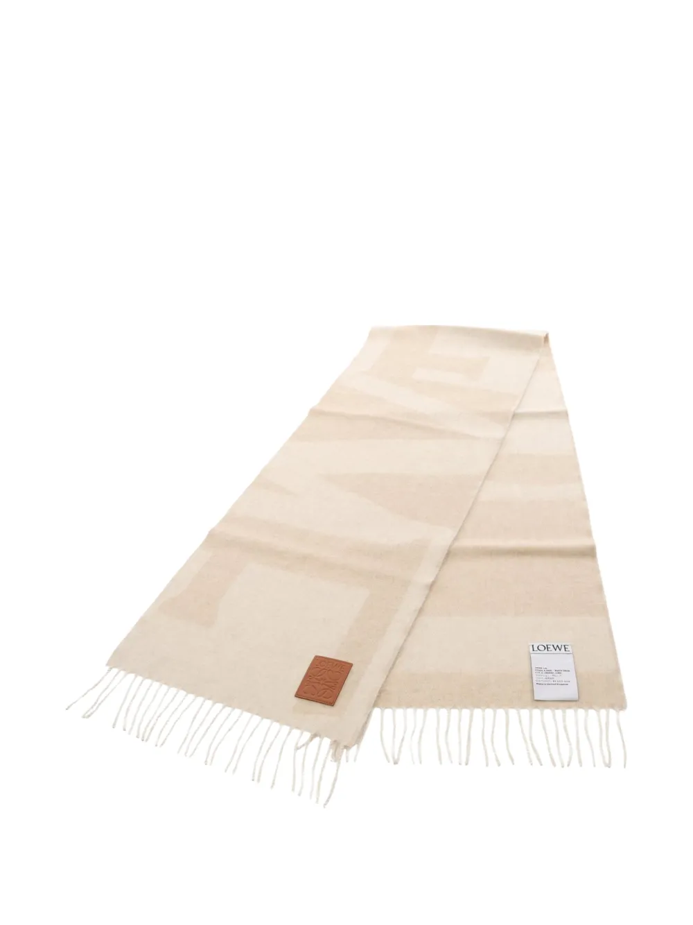 Loewe Pre-Owned Anagram scarf - Nude