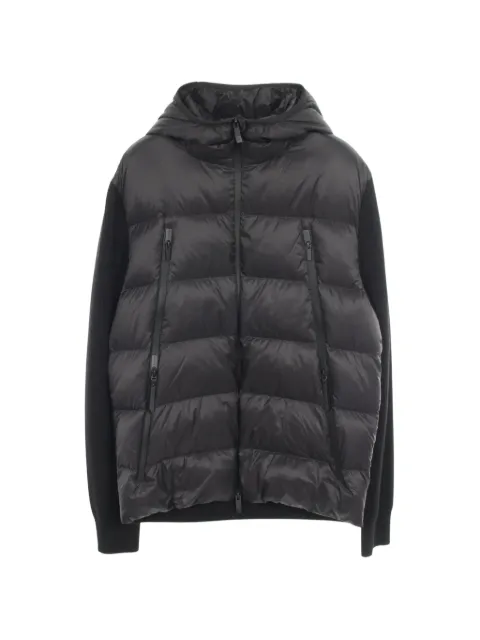Moncler Vintage 2020s hooded down-panel cardigan