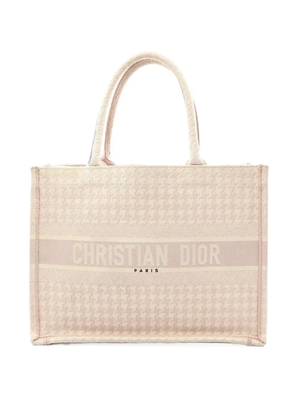 Christian Dior Pre-Owned 2000s Medium Book Tote houndstooth tote bag - Rosa