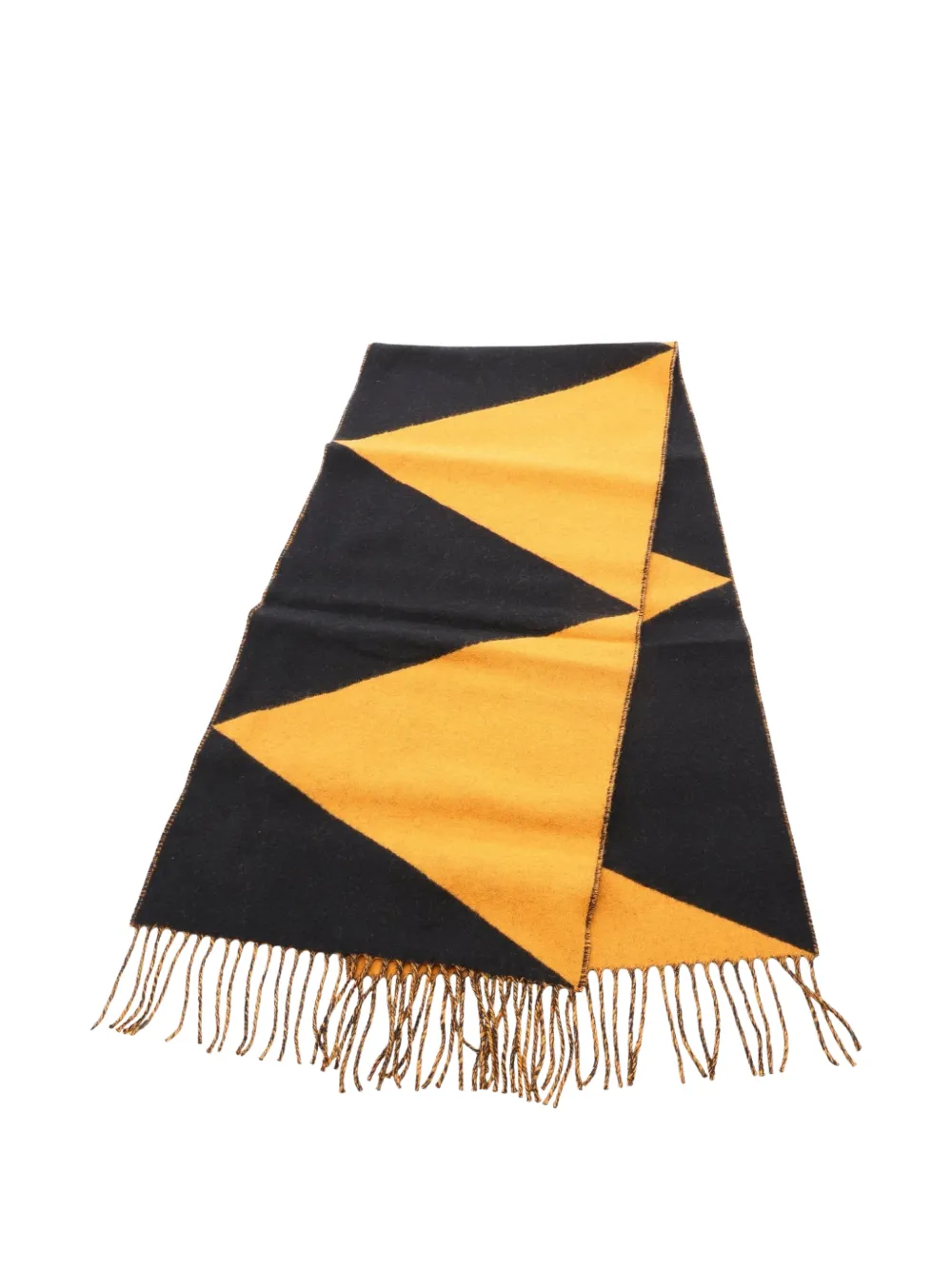 Hermès Pre-Owned Kazak zigzag scarf - Black