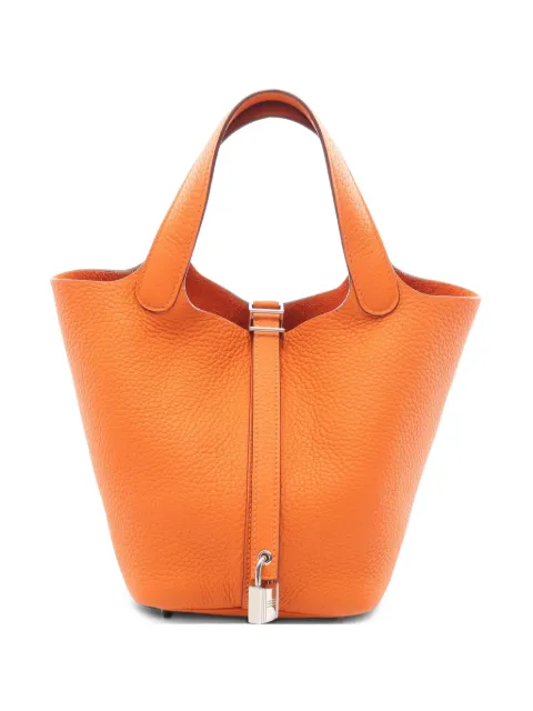 Hermès Pre-Owned 2024 PM Picotin Lock leather tote bag