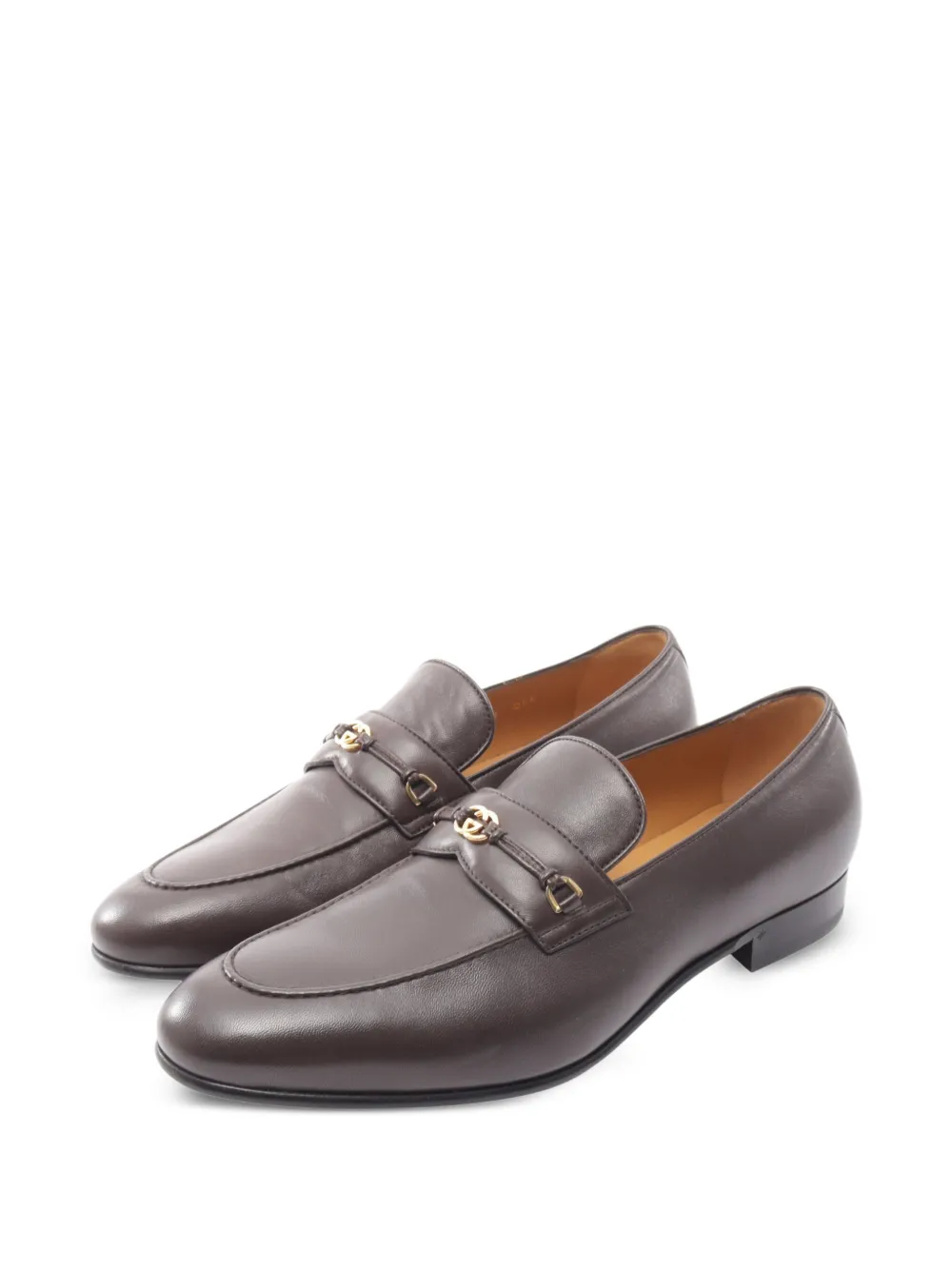 Gucci Pre-Owned 2010s Interlocking G loafers - Braun