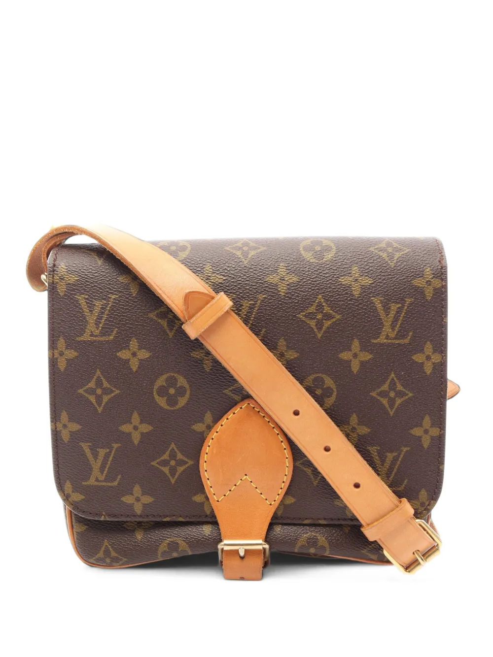 Louis Vuitton Pre-Owned 1982 MM Cartouchiere Monogram canvas shoulder bag - Marrone