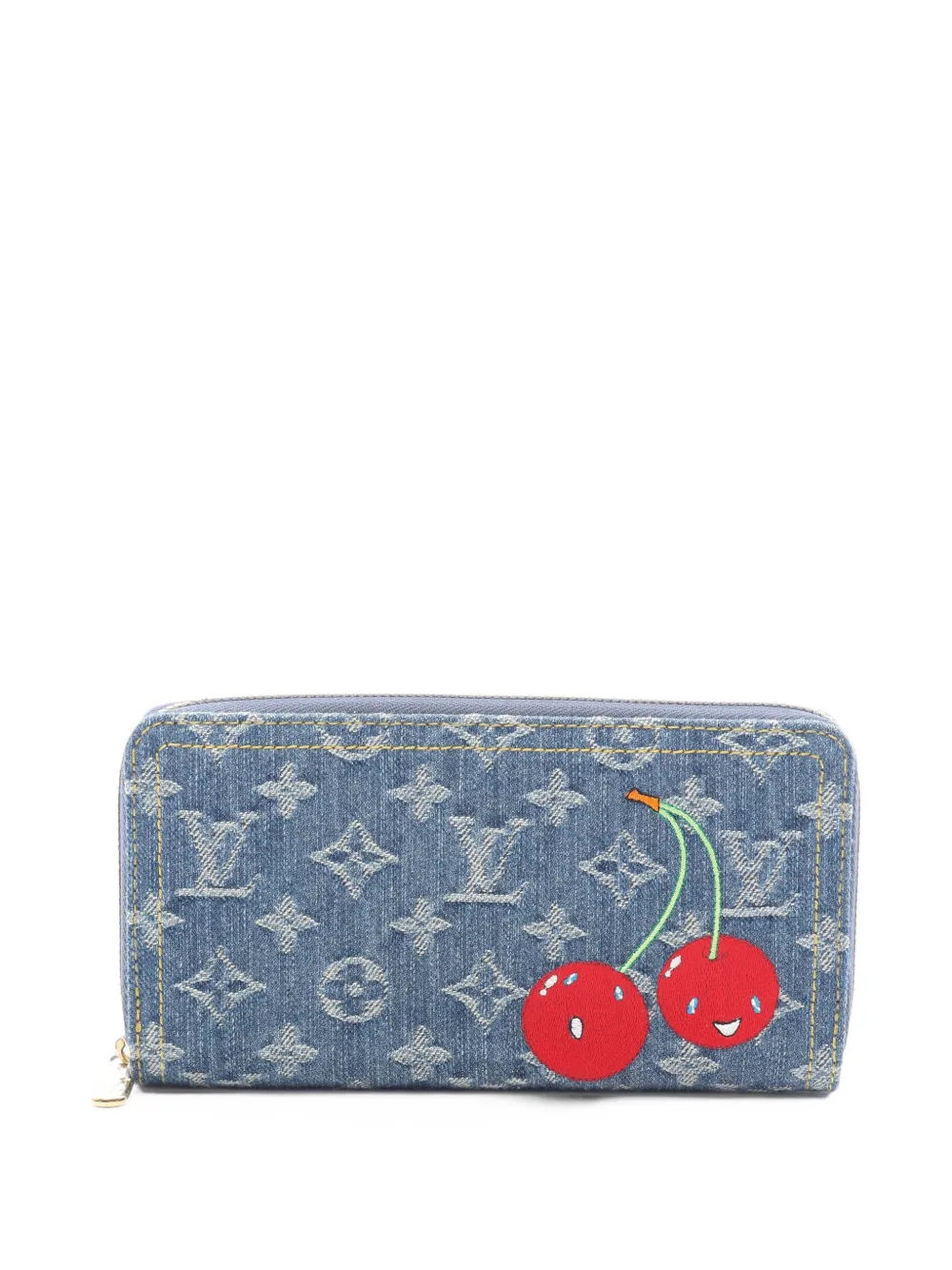 Louis Vuitton Pre-Owned x Takashi Murakami 2010s Monogram Cherry Zippy wallet - Blu