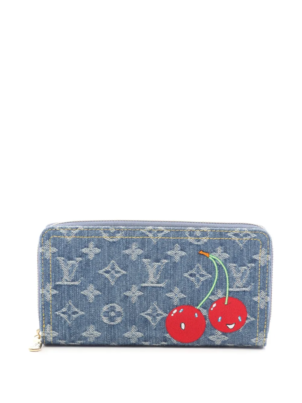 Louis Vuitton Pre-Owned x Takashi Murakami 2010s Monogram Cherry Zippy wallet - Blue