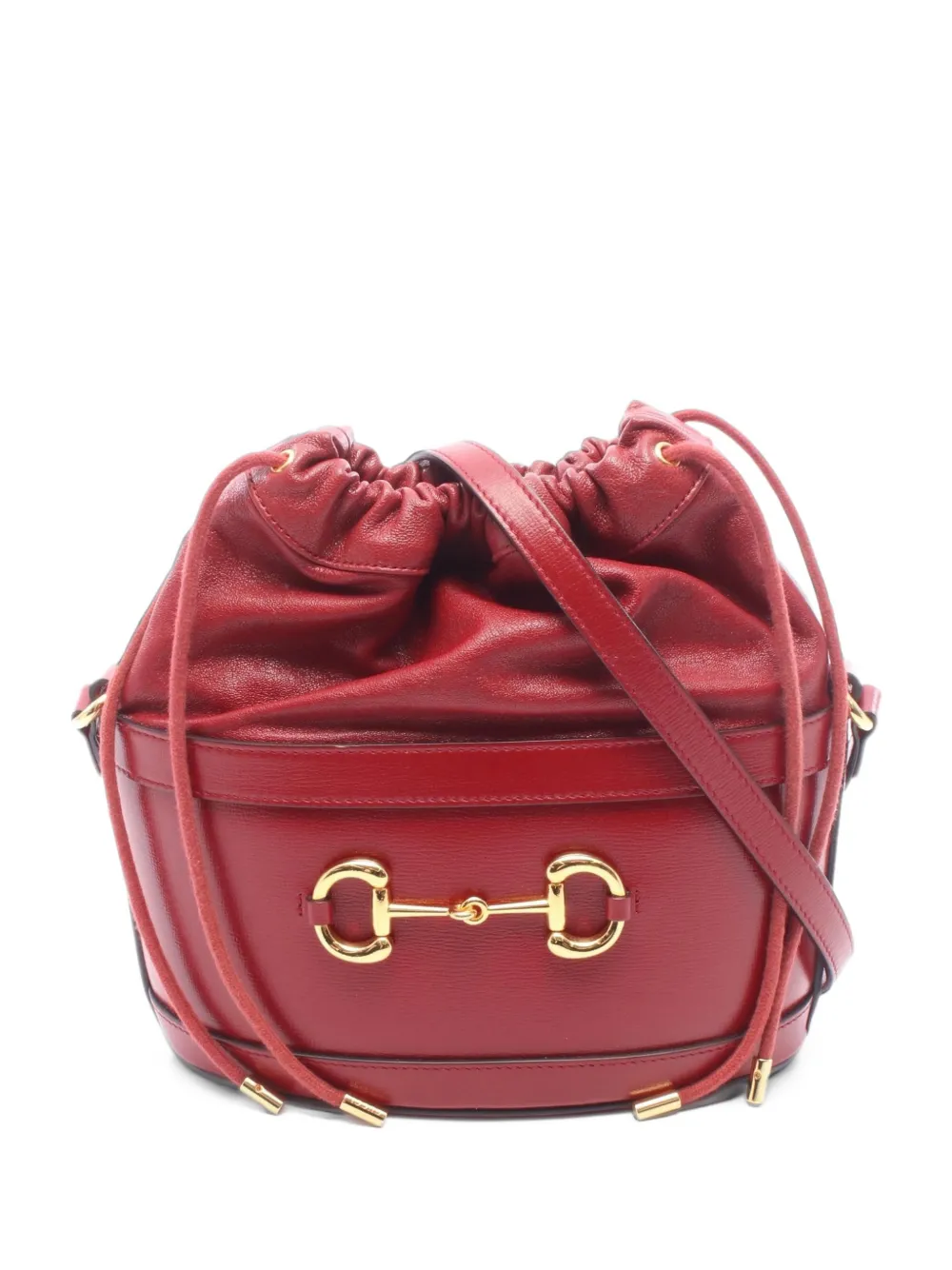 Gucci Pre-Owned 2010s Horsebit bucket bag - Red