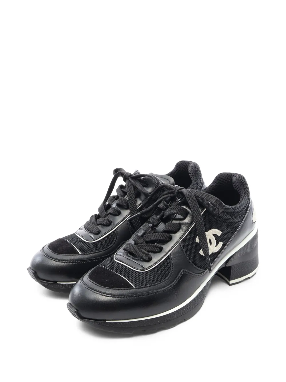 CHANEL Pre-Owned 1986-1988 Coco Mark sneakers - Schwarz