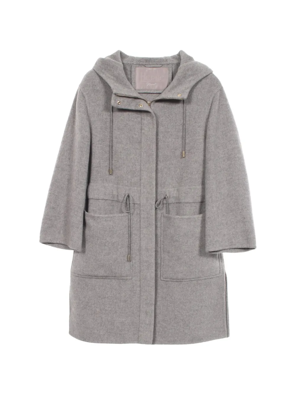 Herno 2010s hooded drawstring coat - Grau