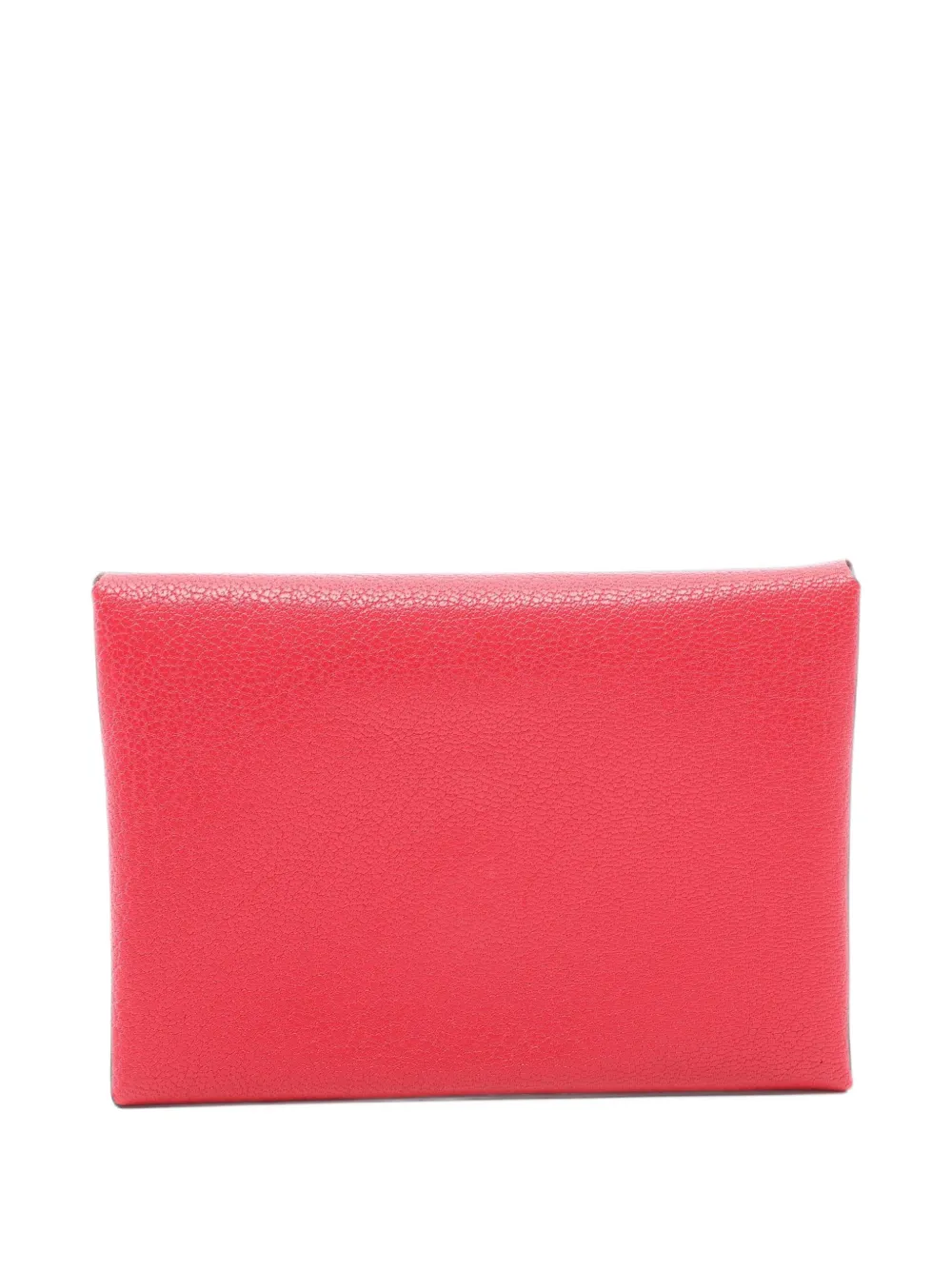 Hermès Pre-Owned 2022 Calvi Duo leather coin purse - Rot