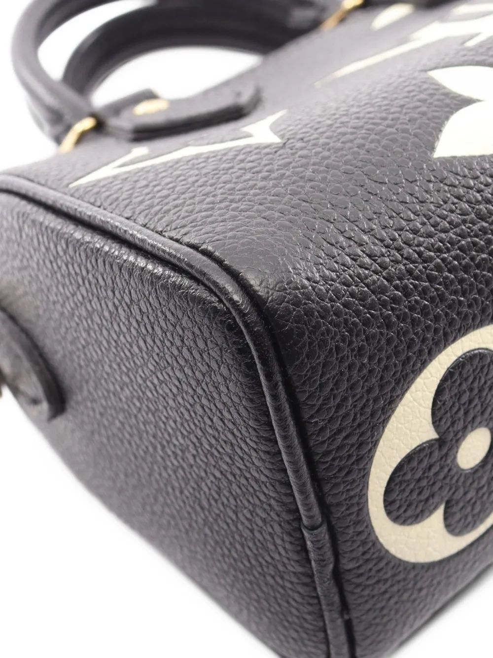 Louis Vuitton Pre-Owned Monogram Empreinte Nano Speedy handtas Zwart
