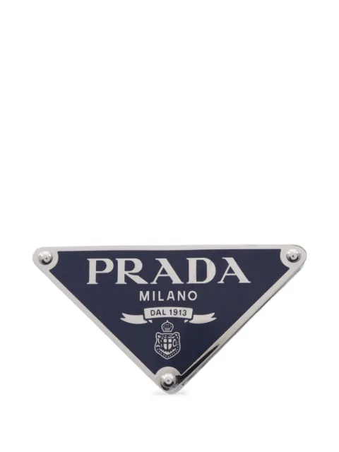 Prada Pre-Owned boucle de ceinture à logo triangulaire (années 2010)