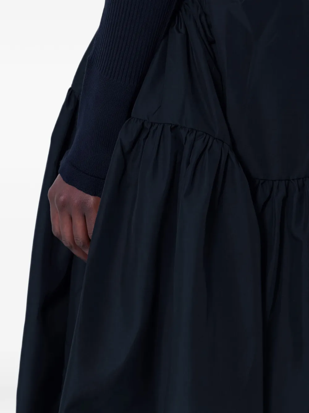 Cecilie Bahnsen CBFilly gathered midi skirt Zwart