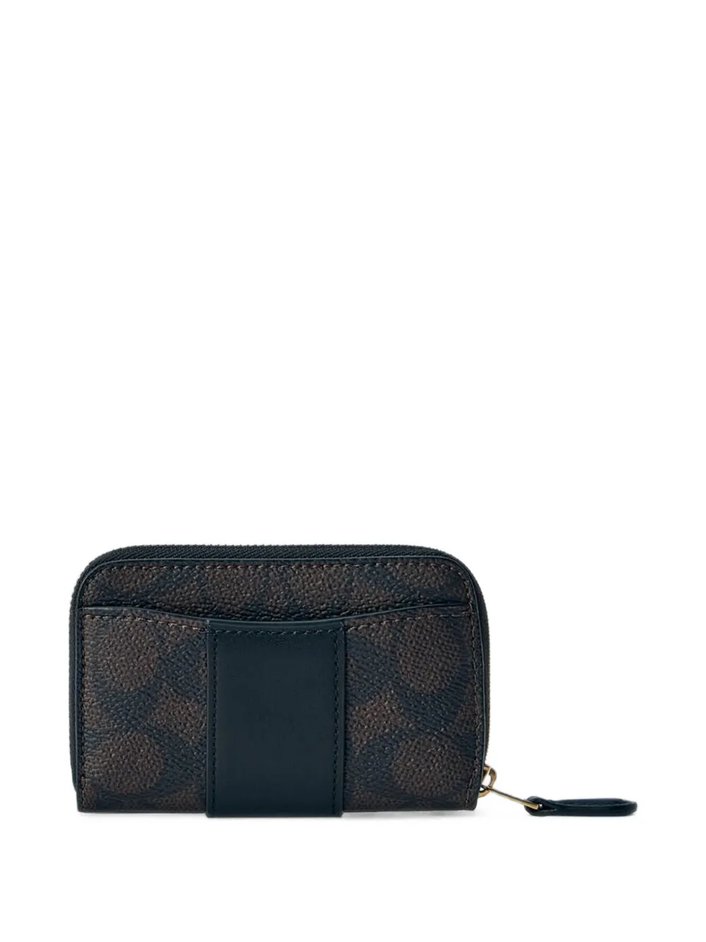 Coach essential small zip around card case in Signature upcrafted leather Bruin