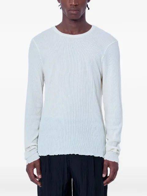 OUR LEGACY ribbed raw-hem sweater
