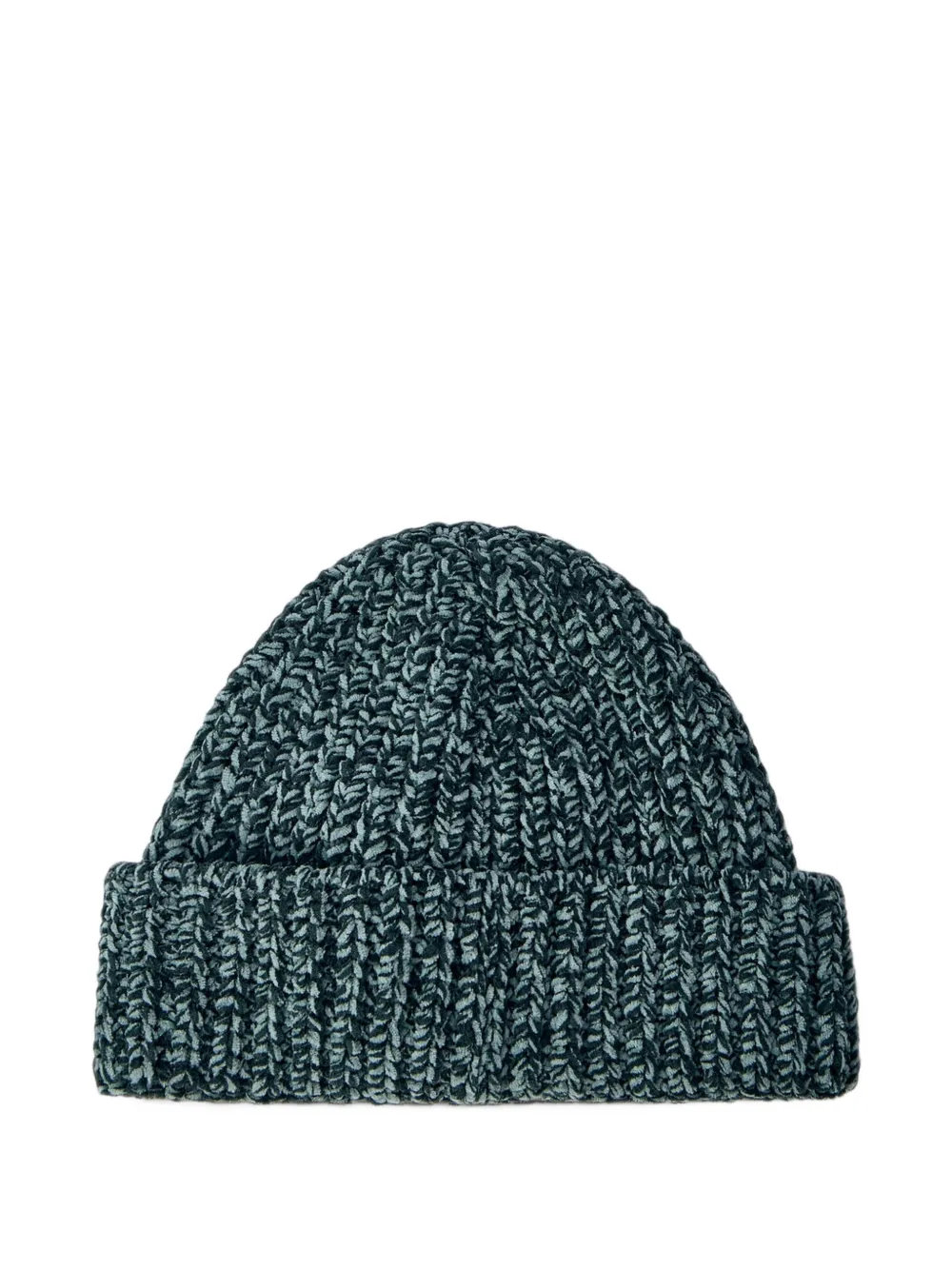 Stone Island N100001 mouliné katoenen chenille muts Blauw