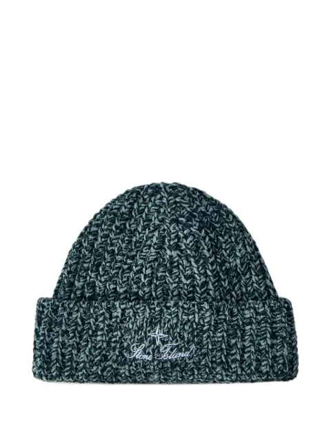 Stone Island ribbed-knit beanie hat