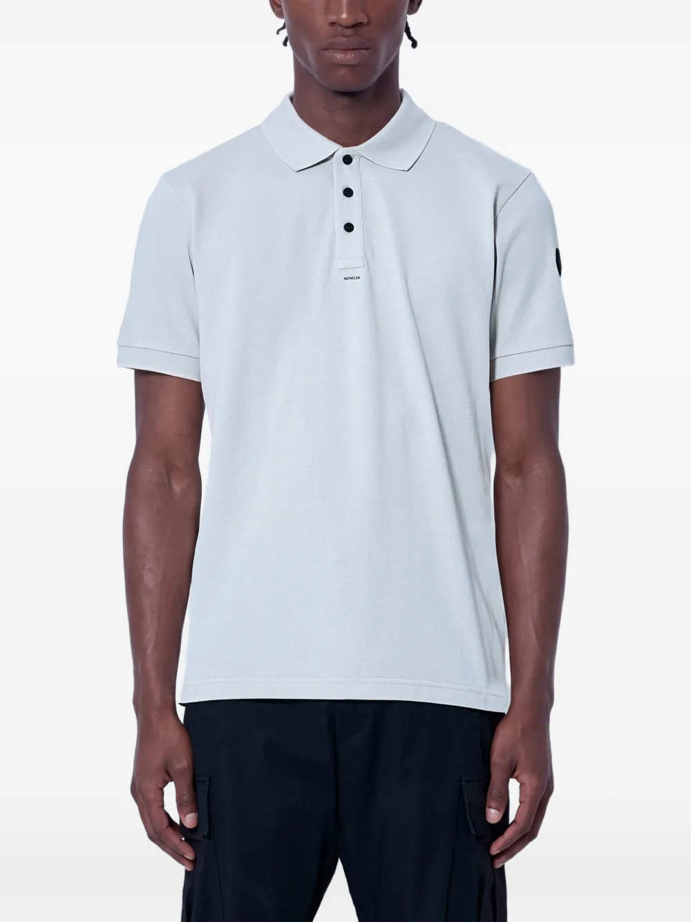 Moncler Poloshirt mit Logo-Patch | Nude | Image 1