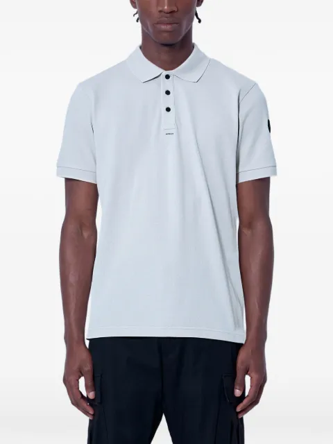 Moncler playera tipo polo con parche del logo