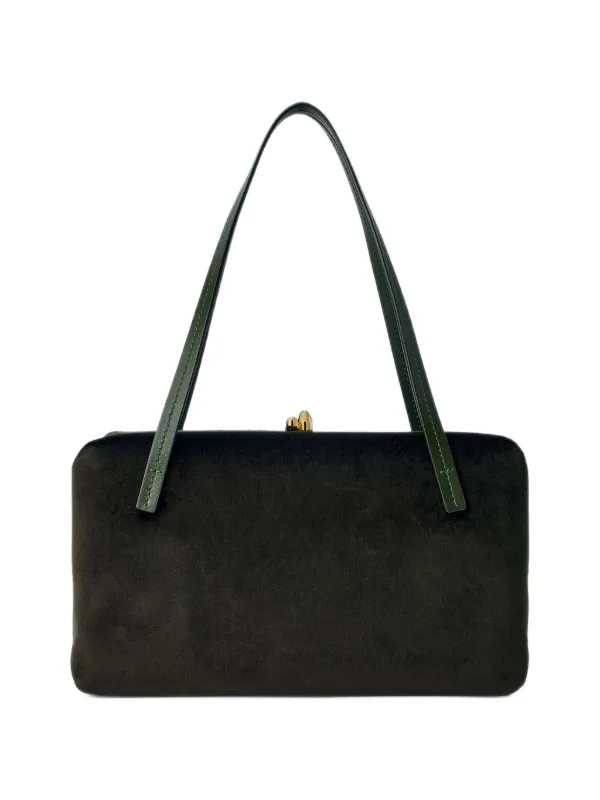 JIL SANDER レザー ビジネスバッグ ダークグリーン Jil Sander Small Goji Tote Bag | Green | FARFETCH