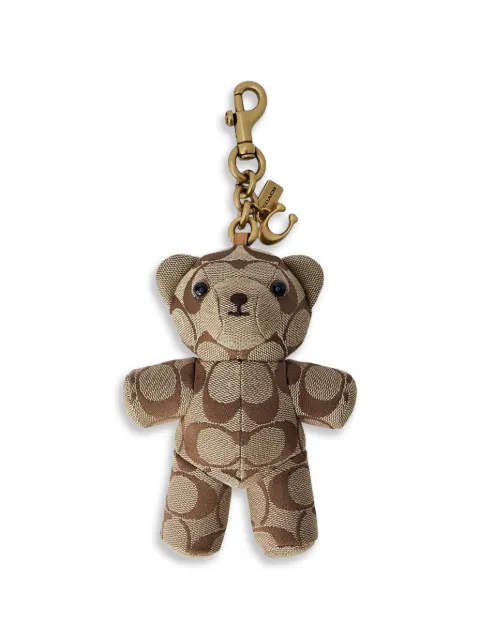 Coach breloque ours en jacquard signature