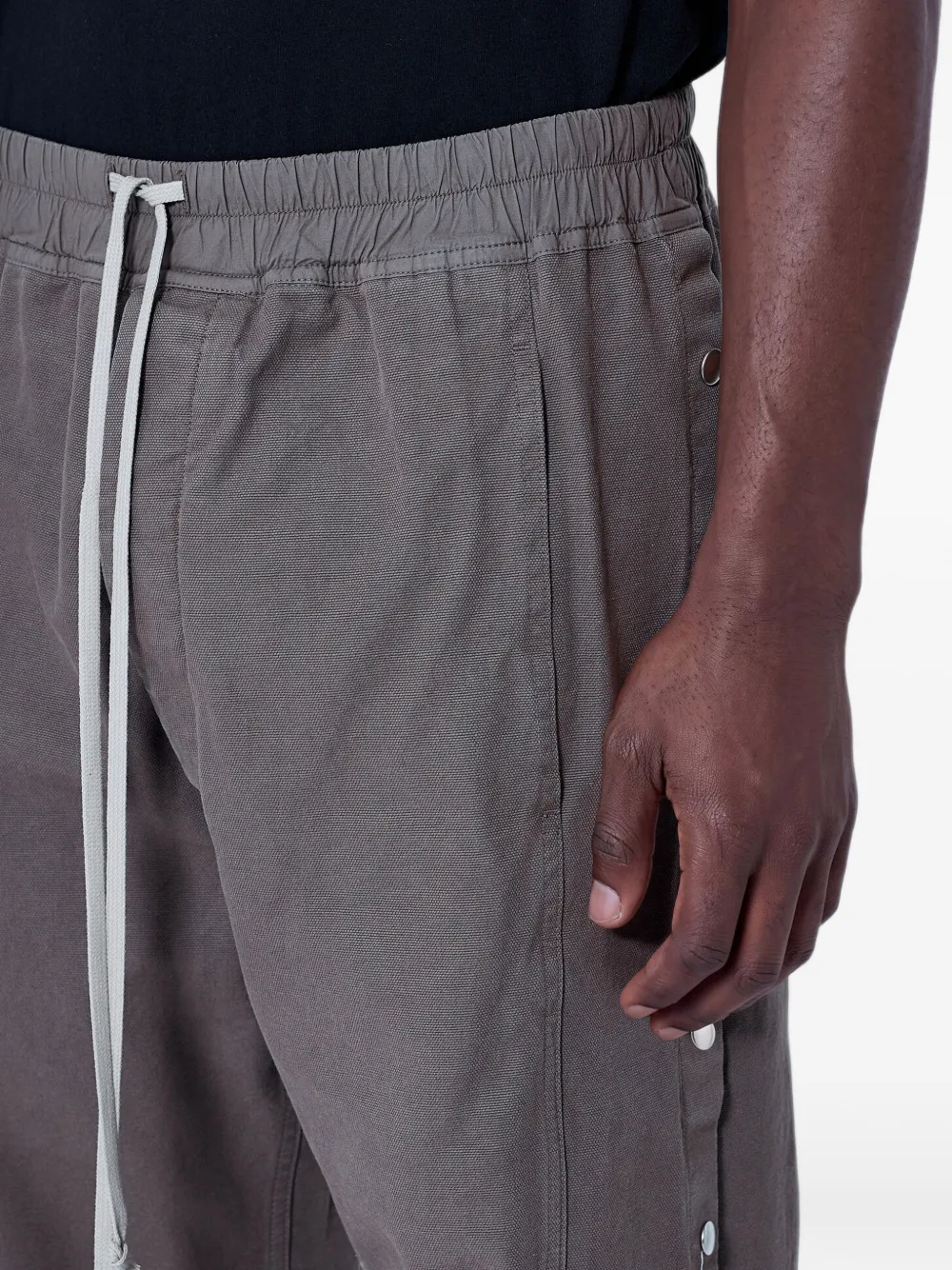 Rick Owens DRKSHDW snap-button wide-leg trousers Grijs