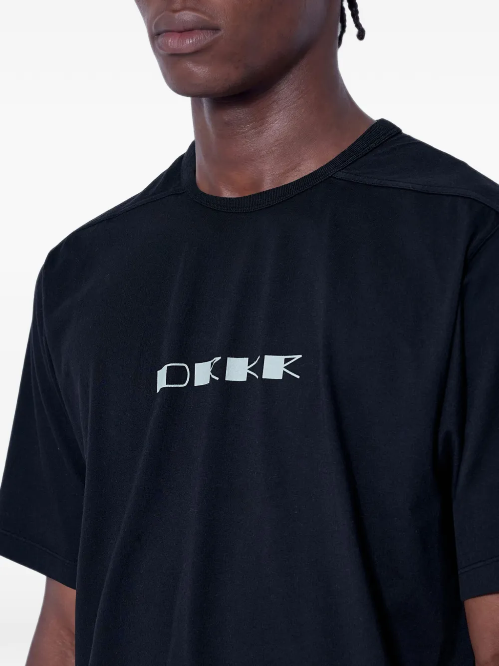 Rick Owens DRKSHDW logo-motif T-shirt Zwart