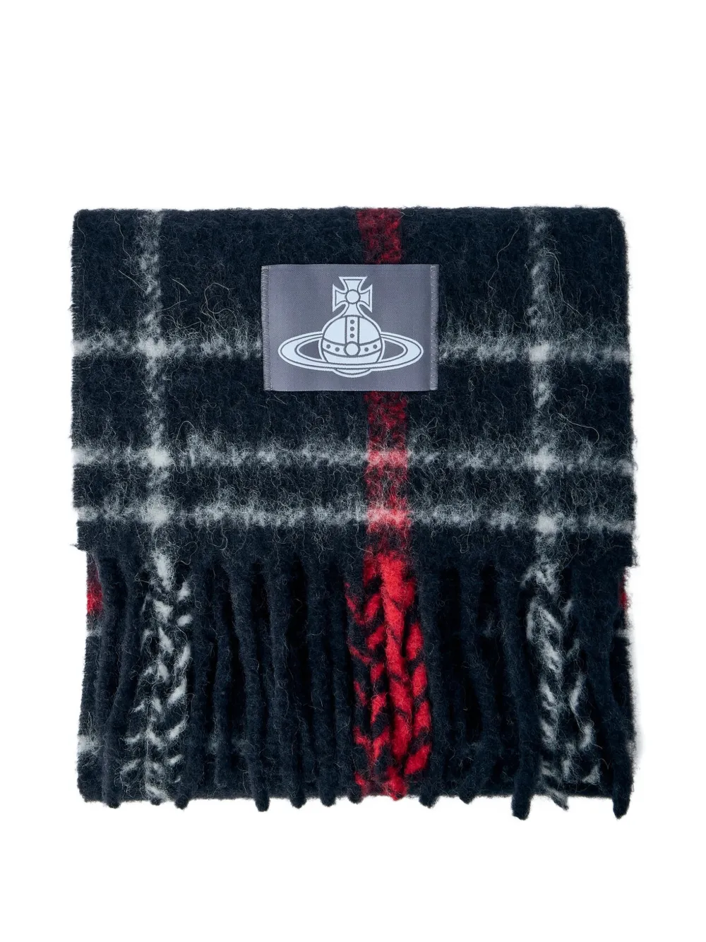 Vivienne Westwood Chunky check scarf - Schwarz