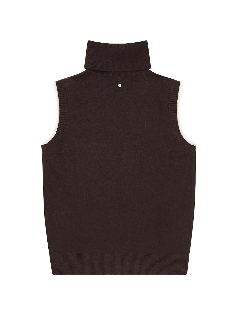 Armani Exchange Mouwloze coltrui Bruin
