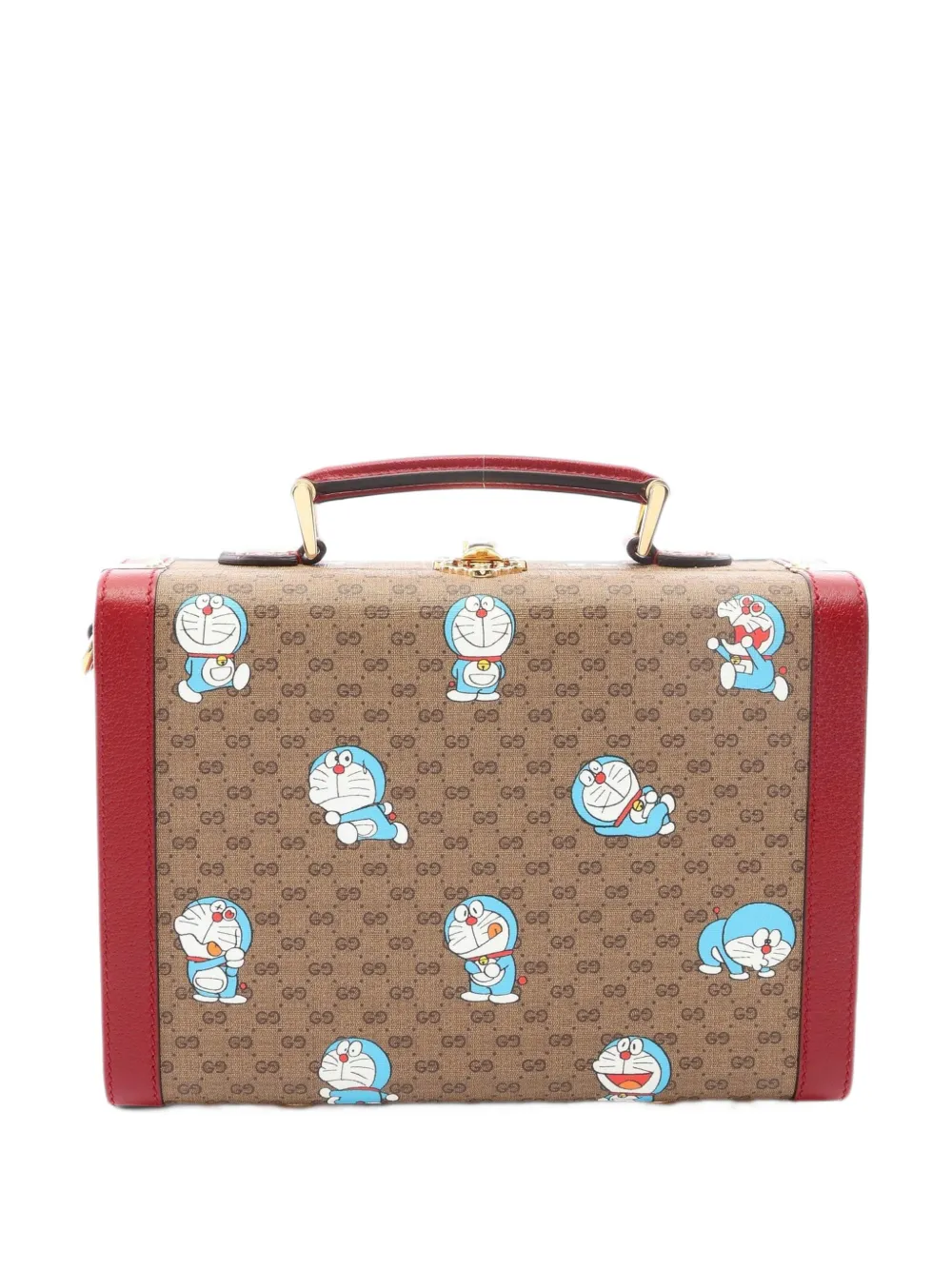 Gucci Pre-Owned 2010s x Doraemon beauty case tote bag - Brown